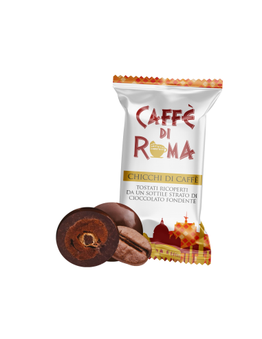 CAFFE DI ROMA CHICCHI CAFFE RICOPERTI CIOCCOLATO FONDENTE - BUSTA da 1000 g